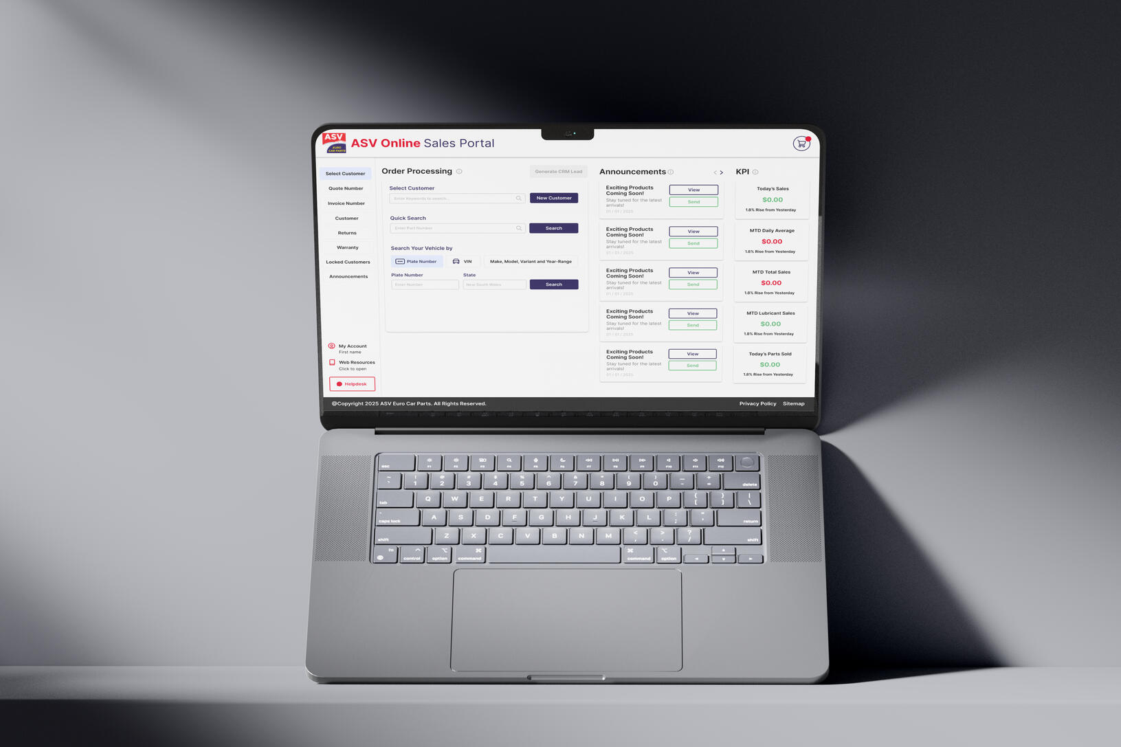 ASV Sales Portal